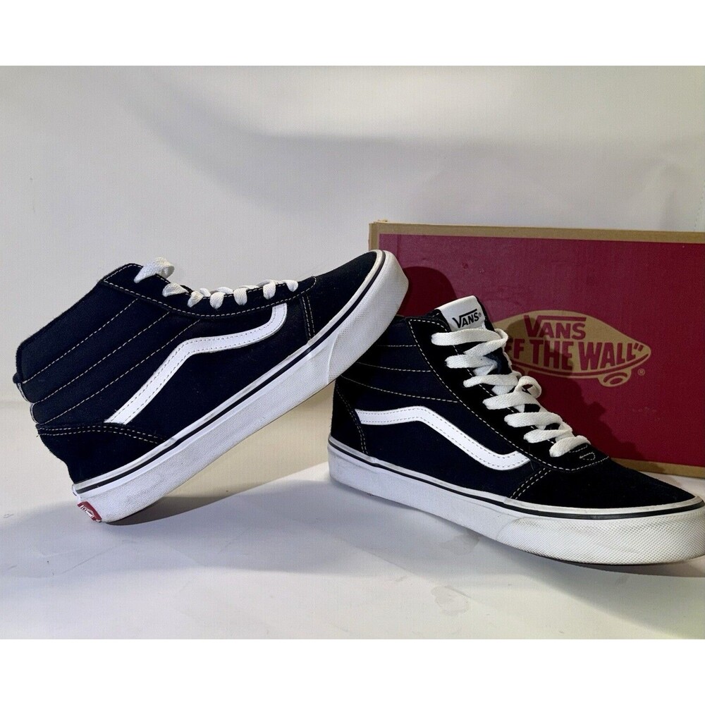 Vans Sk8-Hi MTE black sneakers with white stripe 6 Youth